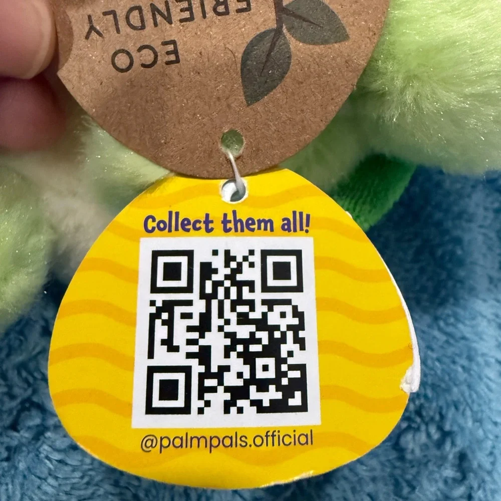 Palm Pals Plush Green Turtle Pet Toy - Soft Small-Pet Plush